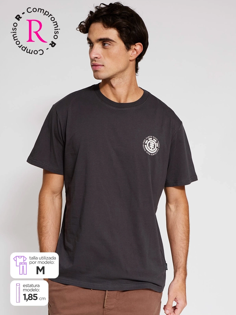 POLERA HOMBRE ELEMENT ALGODÓN MANGA CORTA PRINT - 1