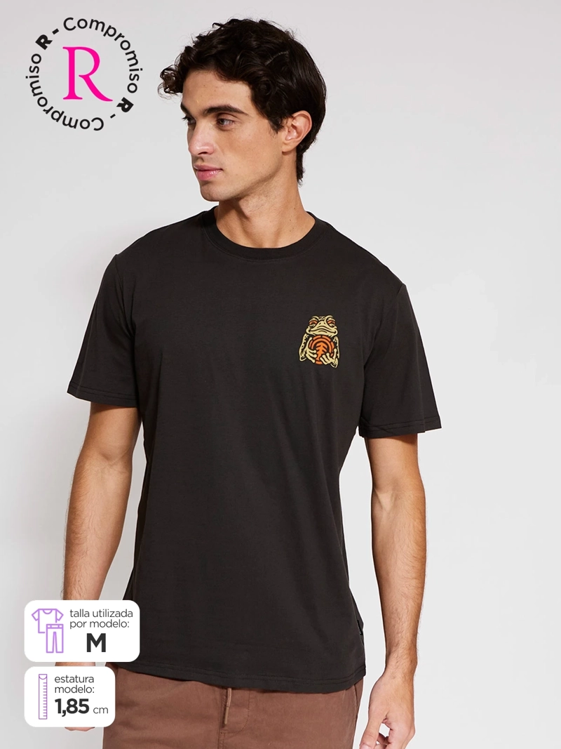 POLERA HOMBRE ELEMENT ALGODÓN MANGA CORTA PRINT