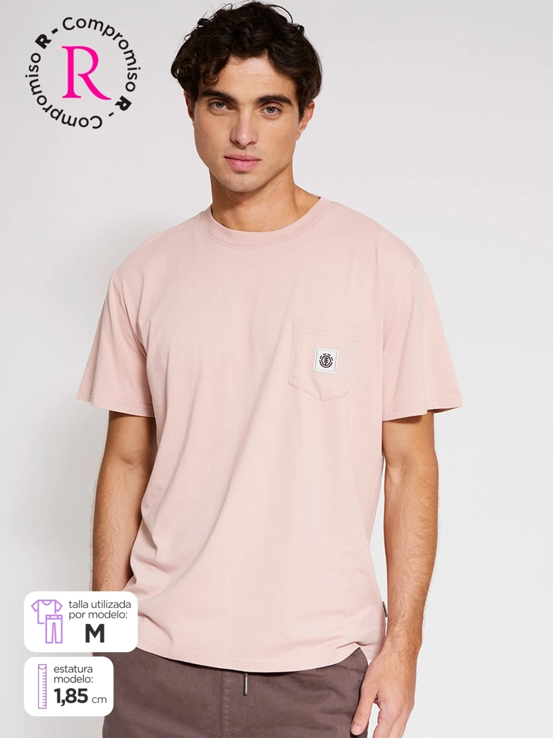 POLERA HOMBRE ELEMENT ALGODÓN MANGA CORTA