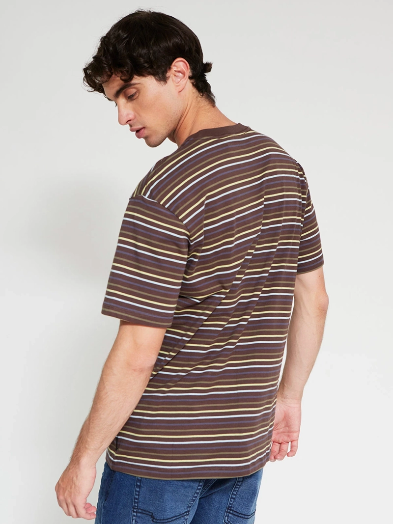 POLERA HOMBRE ELEMENT ALGODÓN MANGA CORTA RAYAS - 2