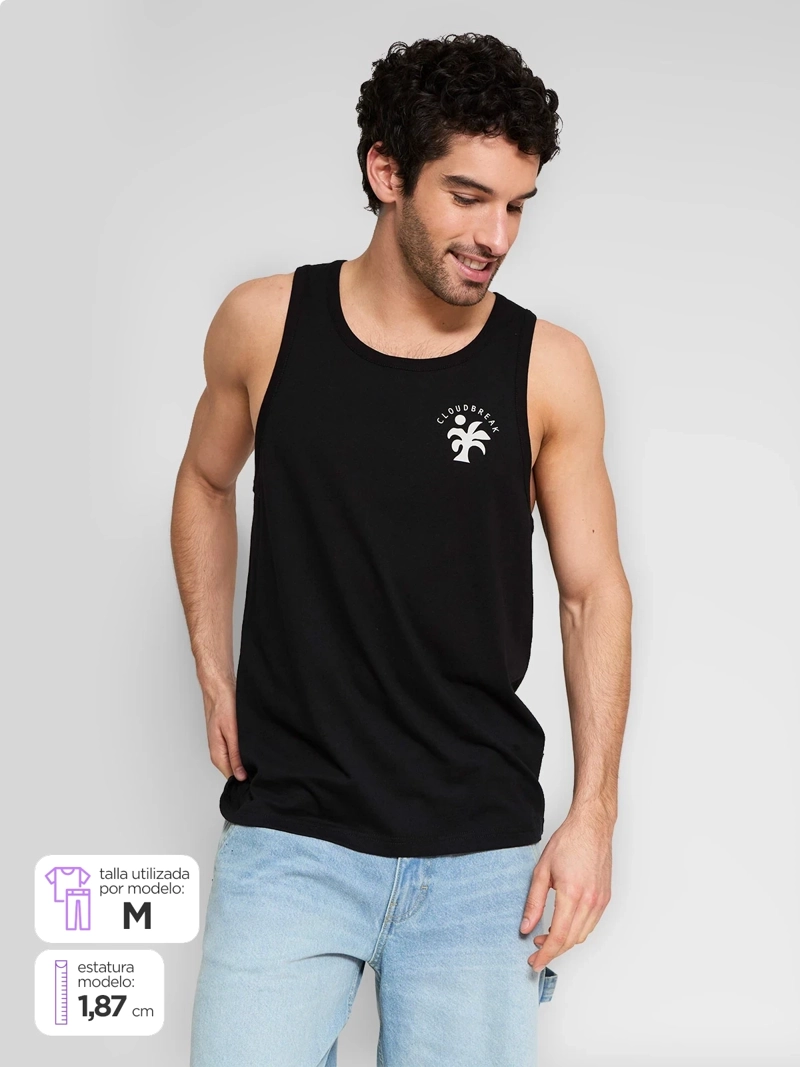 POLERA HOMBRE CLOUDBREAK ALGODÓN PRINT - 1