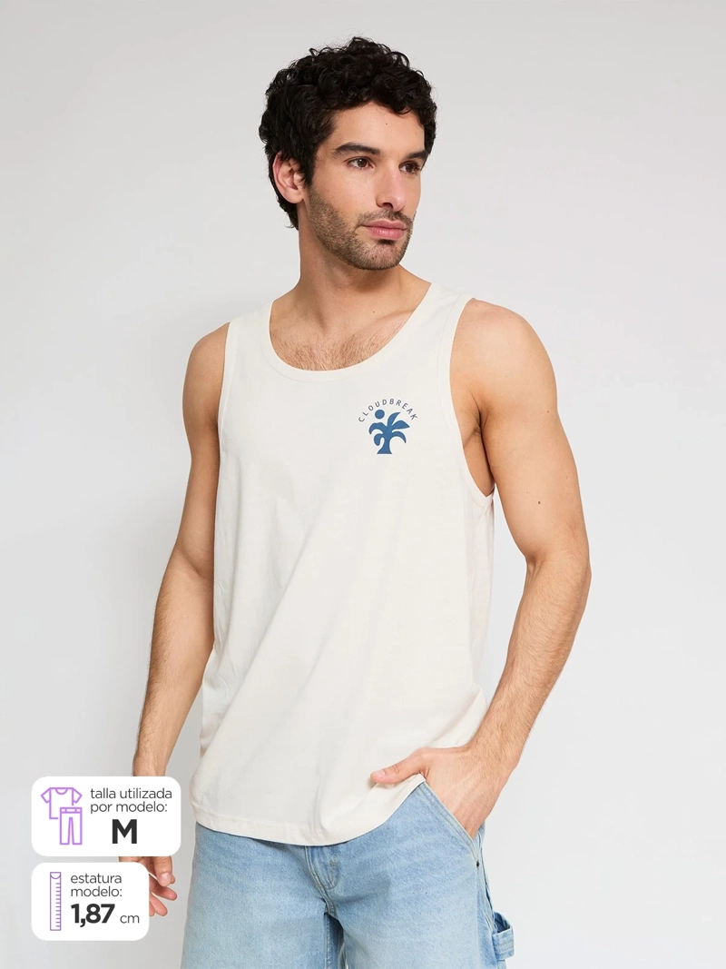 POLERA HOMBRE CLOUDBREAK ALGODÓN PRINT - 1