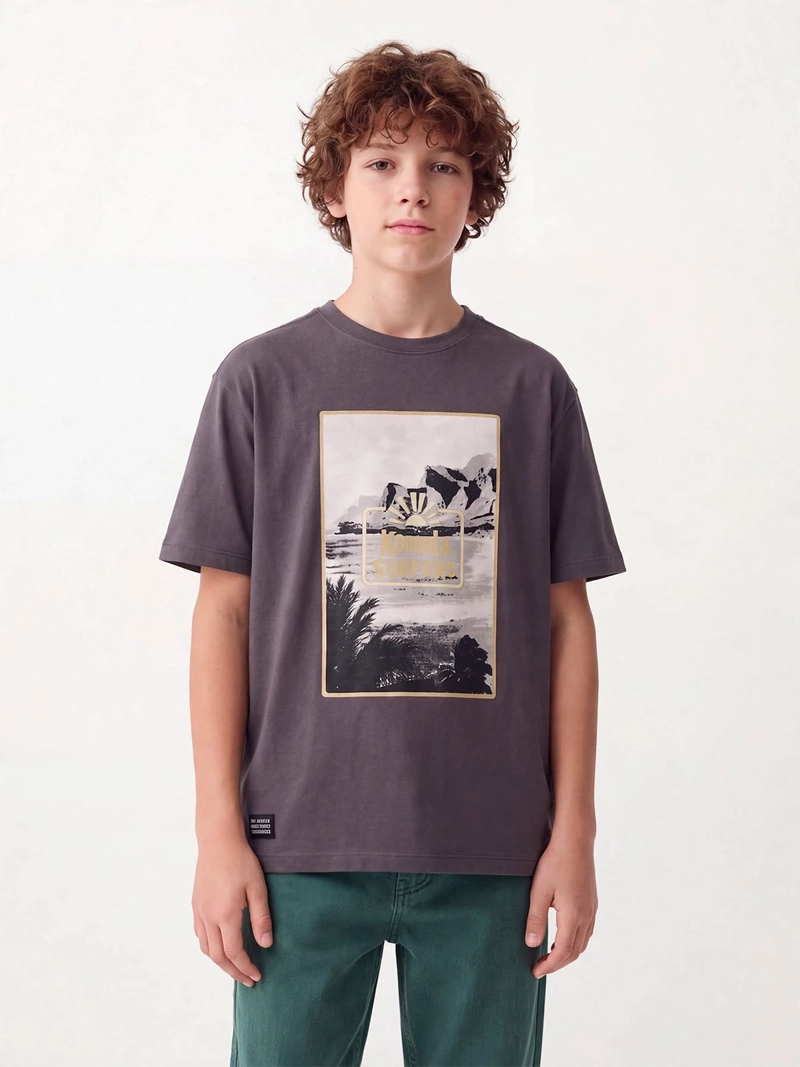 POLERA NIÑO CLOUDBREAK MANGA CORTA SURF - 1