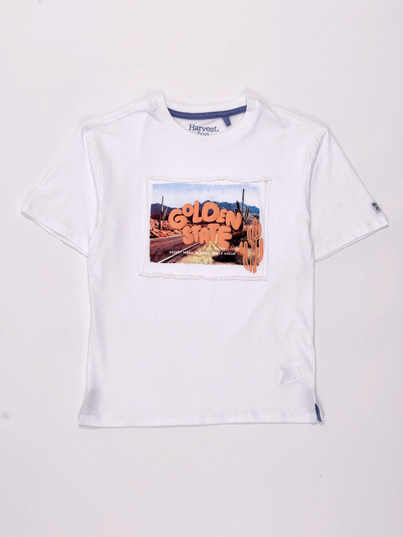 POLERA NIÑO HARVEST MANGA CORTA ALGODÓN