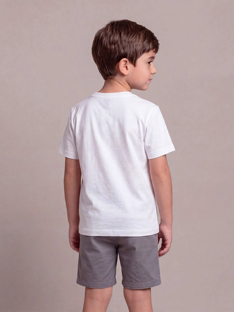 POLERA NIÑO HARVEST MANGA CORTA ALGODÓN - 2