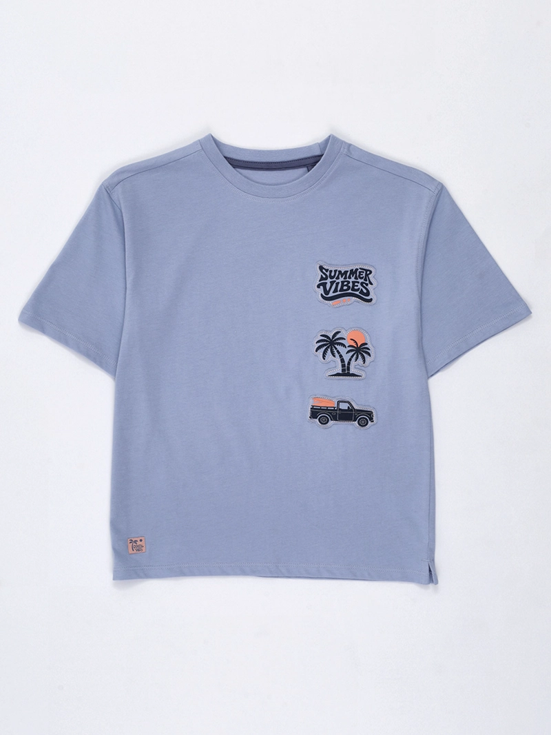 POLERA NIÑO HARVEST MANGA CORTA ALODÓN REGULAR FIT
