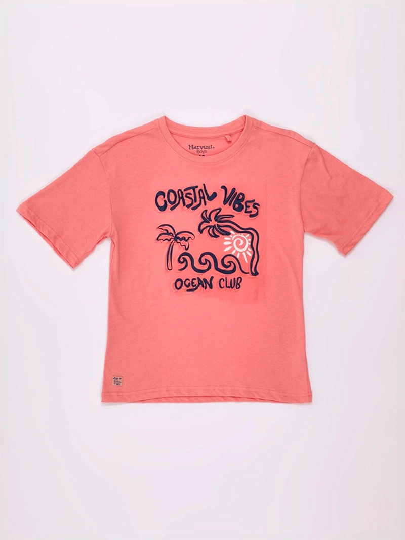 POLERA NIÑO HARVEST MANGA CORTA ALGODÓN - 3