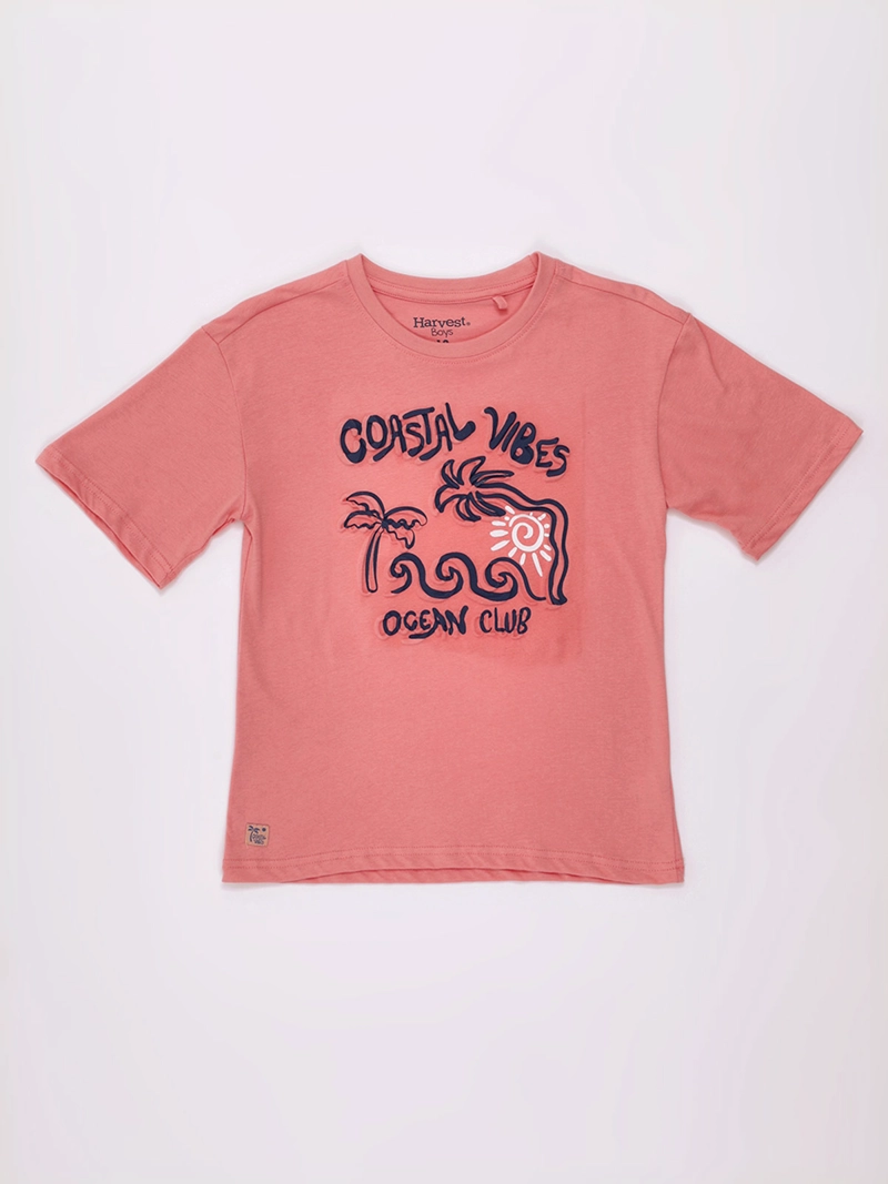 POLERA NIÑO HARVEST MANGA CORTA ALGODÓN