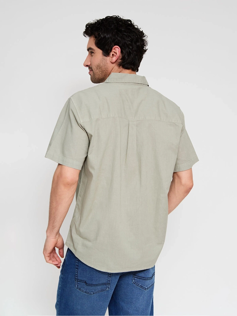 CAMISA HOMBRE PEPE JEANS ALGODÓN LINO MANGA CORTA - 2