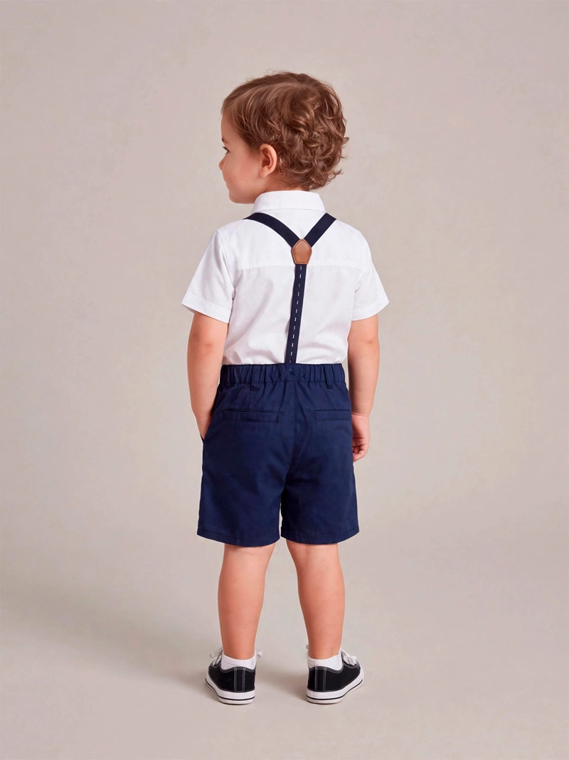 CONJUNTO CAMISA + SHORT NIÑO BABY HARVEST ALGODÓN  - 2