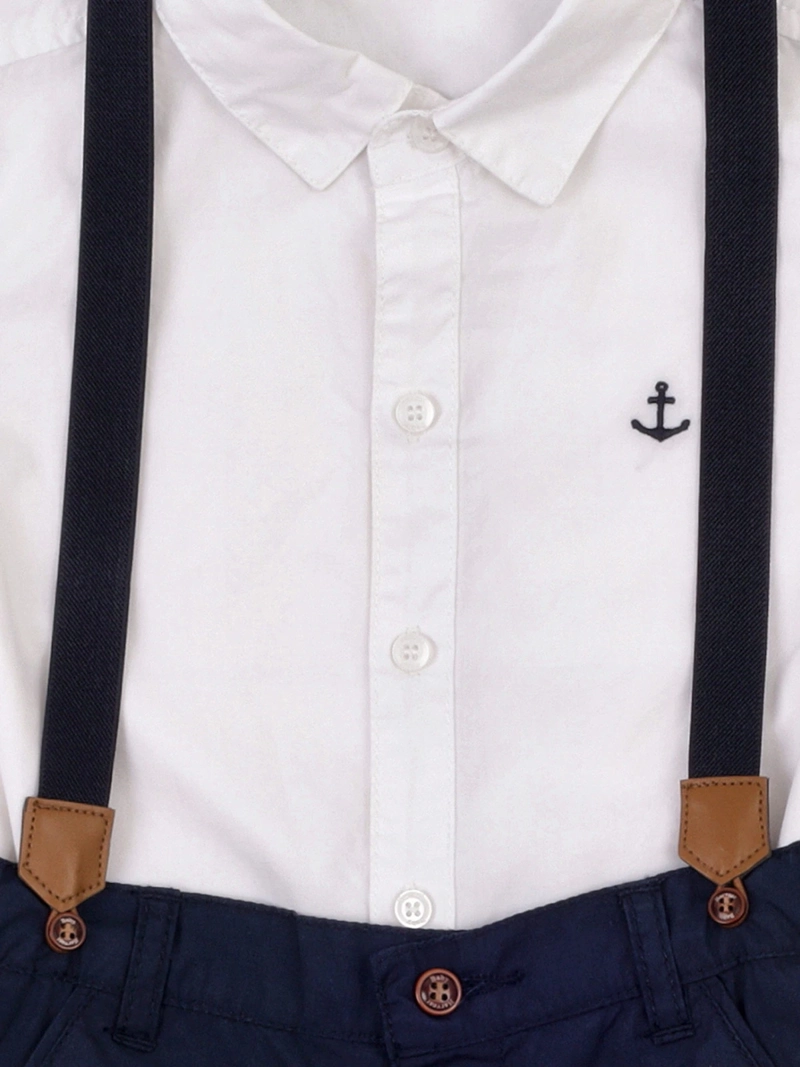 CONJUNTO CAMISA + SHORT NIÑO BABY HARVEST ALGODÓN  - 5