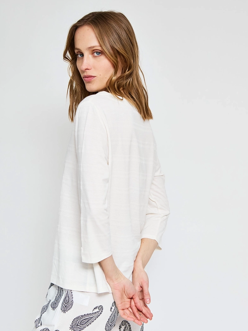POLERA MUJER AZIZ ALGODÓN MANGA 3/4 - 2
