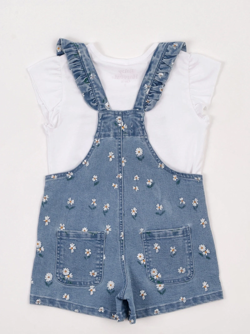 CONJUNTO JARDINERA + POLERA NIÑA BABY HARVEST ALGODÓN  - 4
