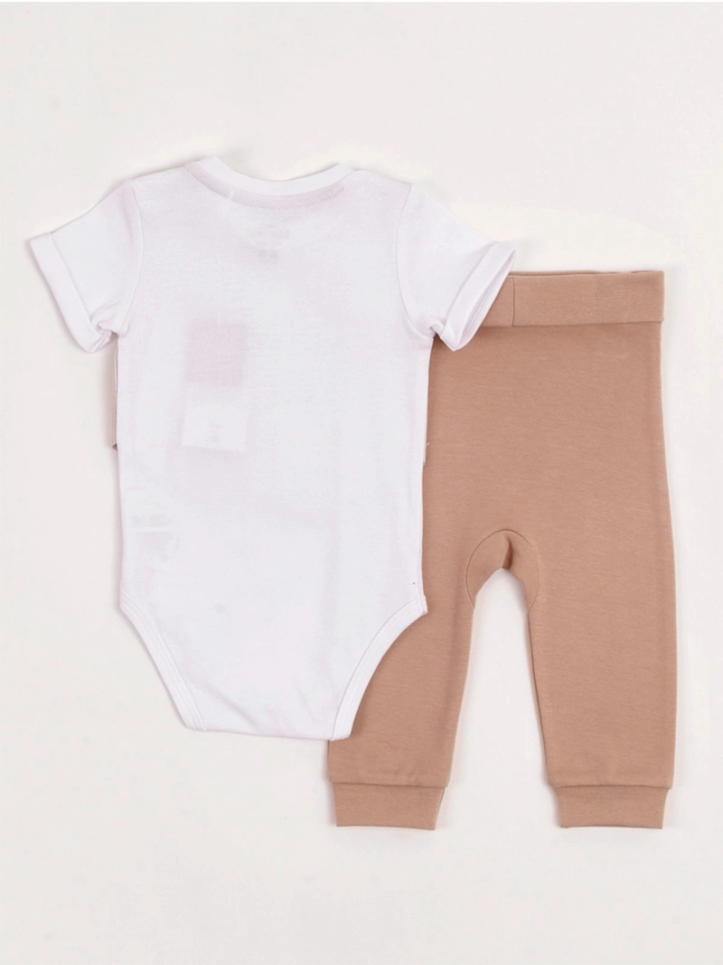 CONJUNTO BODY + PANTALÓN DE BUZO NIÑO BABY HARVEST ALGODÓN  - 2