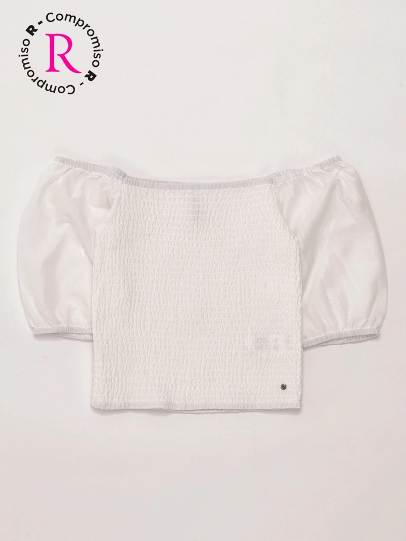 BLUSA NIÑA INDEX TEEN ALGODÓN MANGA CORTA PANAL - 3