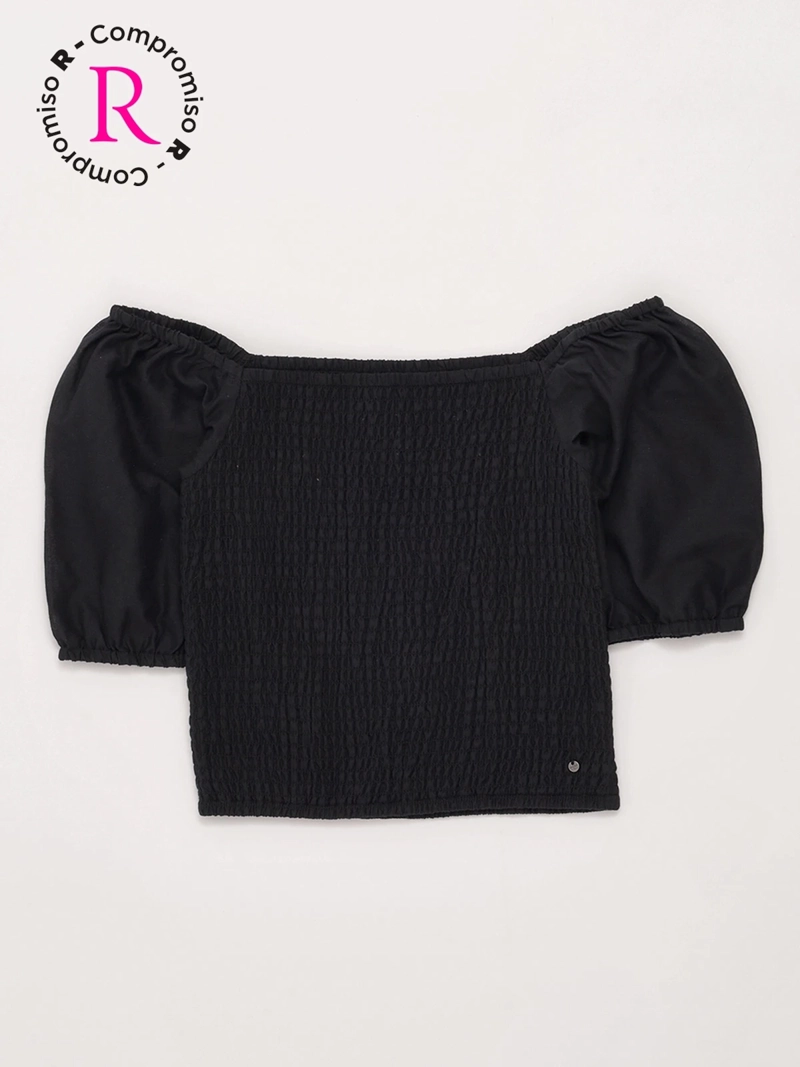 BLUSA NIÑA INDEX TEEN ALGODÓN MANGA CORTA PANAL - 3