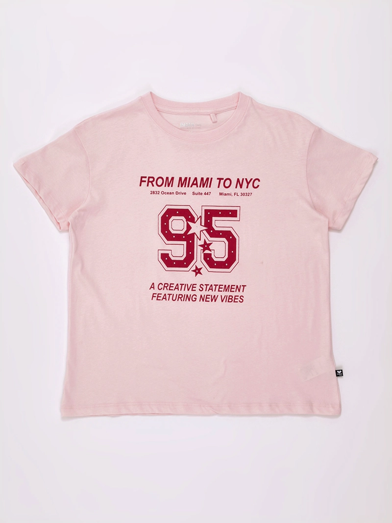 POLERA NIÑA INDEX TEEN OVERSIZE MANGA CORTA - 1