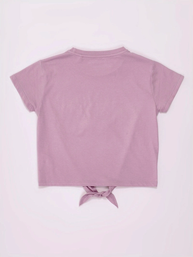 POLERA NIÑA HARVEST MANGA CORTA ALGODÓN PÉTALOS  - 4