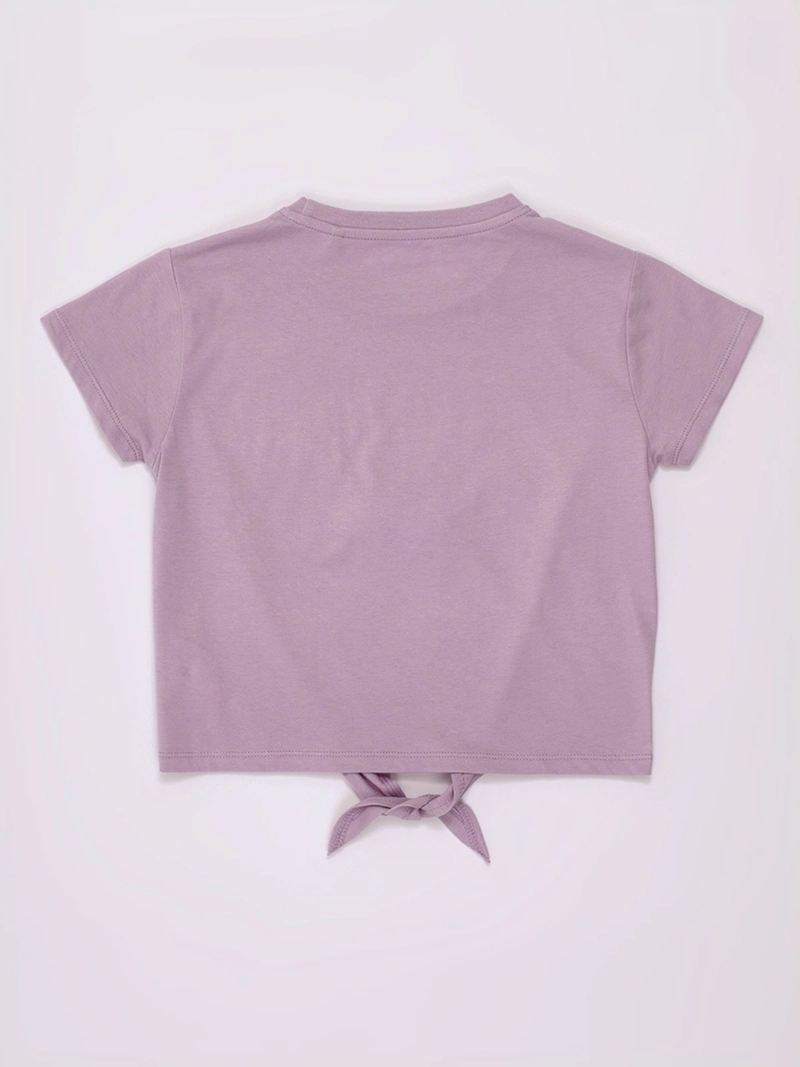 POLERA NIÑA HARVEST MANGA CORTA ALGODÓN PÉTALOS  - 2