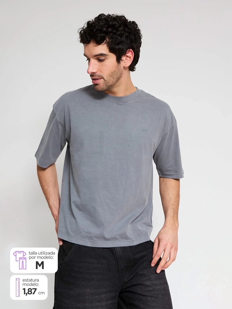 POLERA HOMBRE AEROPOSTALE ALGODÓN BOXY FIT - 1