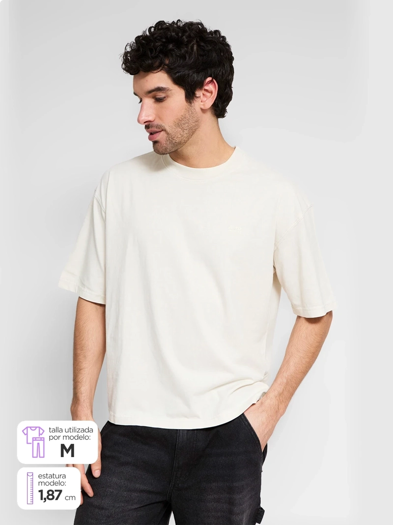 POLERA HOMBRE AEROPOSTALE ALGODÓN BOXY FIT - 1