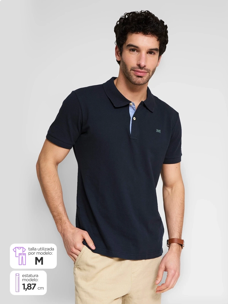 POLERA HOMBRE REGATTA ALGODÓN CUELLO PIQUE - 1