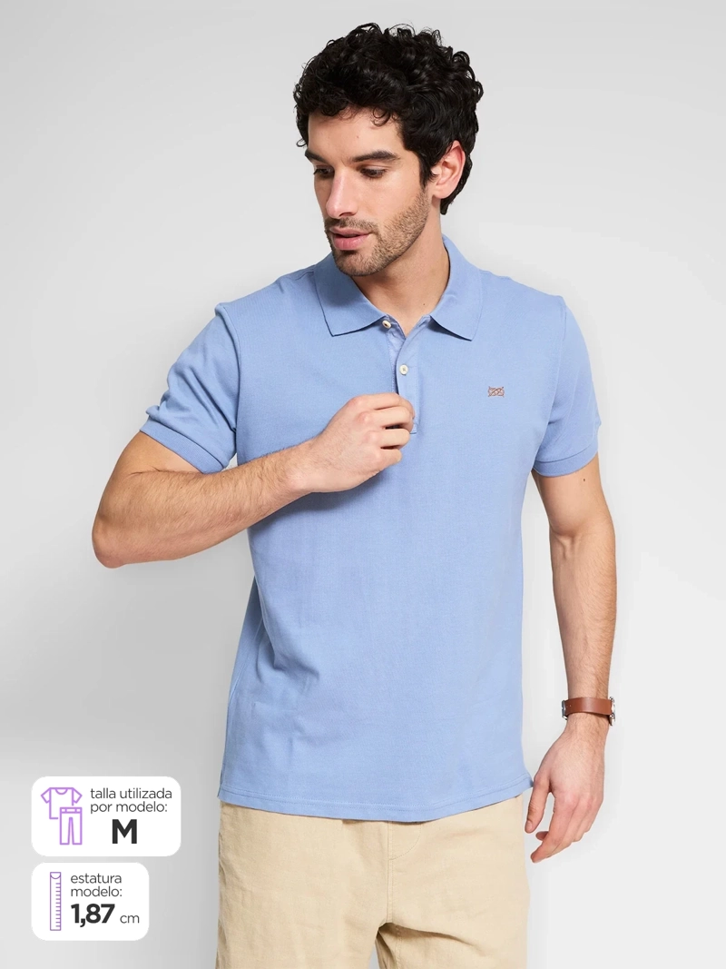 POLERA HOMBRE REGATTA ALGODÓN CUELLO PIQUE