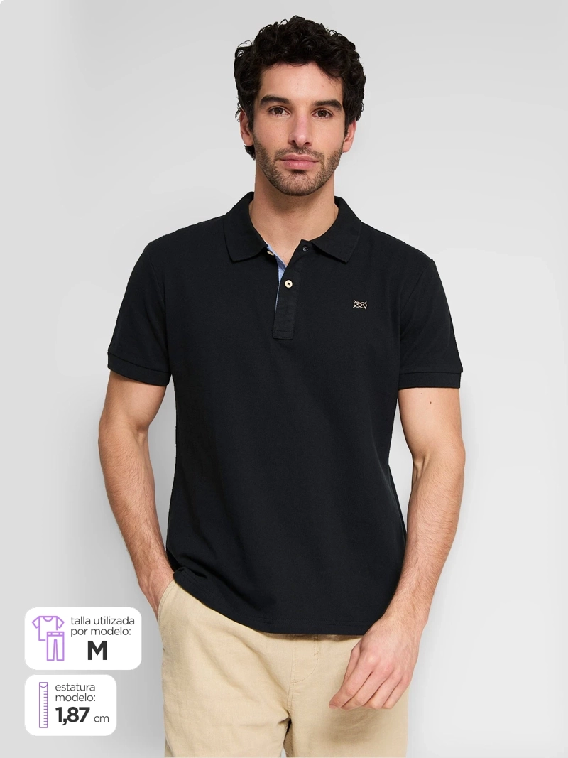 POLERA HOMBRE REGATTA ALGODÓN CUELLO PIQUE - 1
