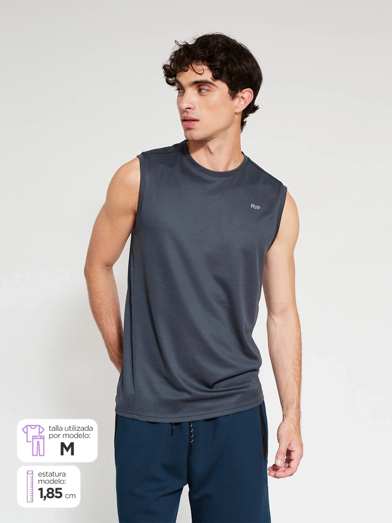 POLERA HOMBRE REVUP SIN MANGAS - 1