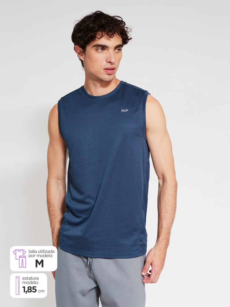 POLERA HOMBRE REVUP SIN MANGAS - 1