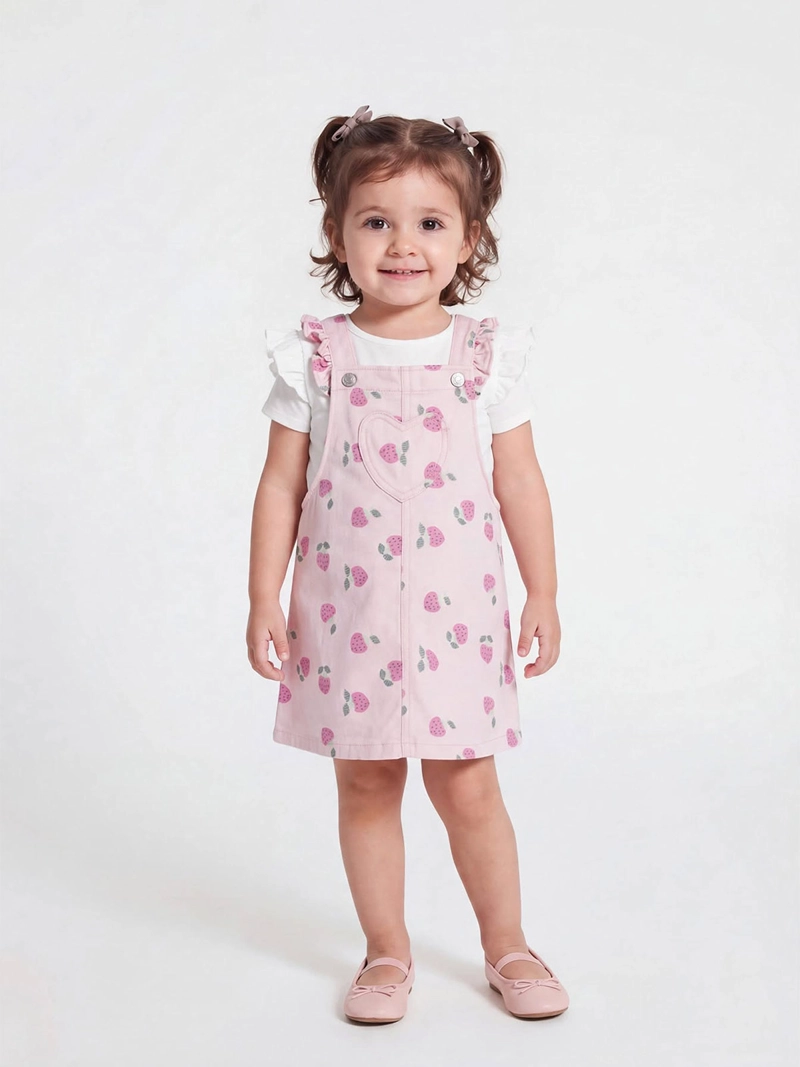 JARDINERA FALDA NIÑA BABY HARVEST ALGODÓN ESTAMPADA