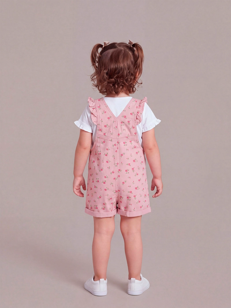 JARDINERA SHORT NIÑA BABY HARVEST ALGODÓN ESTAMPADA - 2