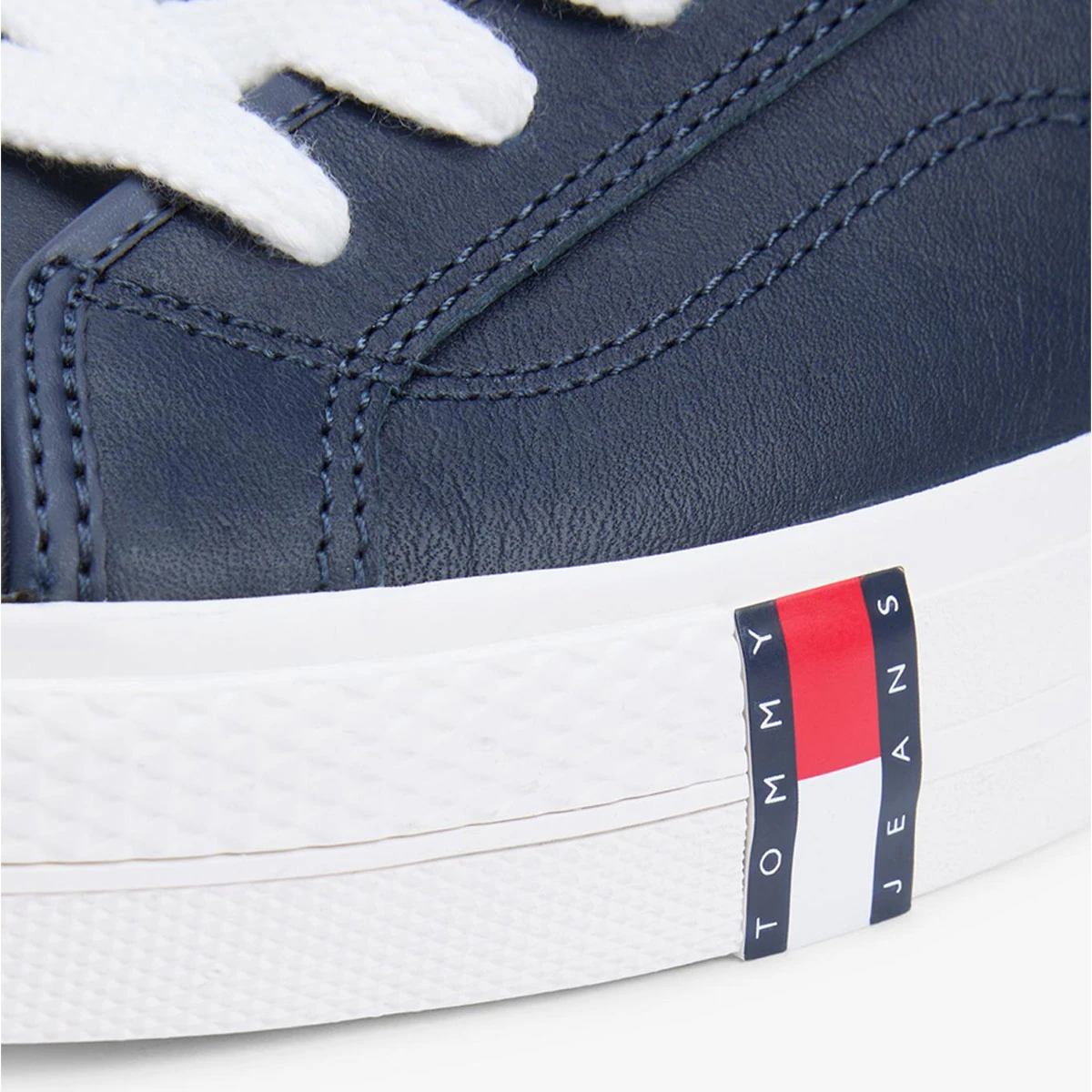 ZAPATILLAS HOMBRE TOMMY HILFIGER CASUALES AZUL MARINO EM0EM01676C1G CUERO - 4