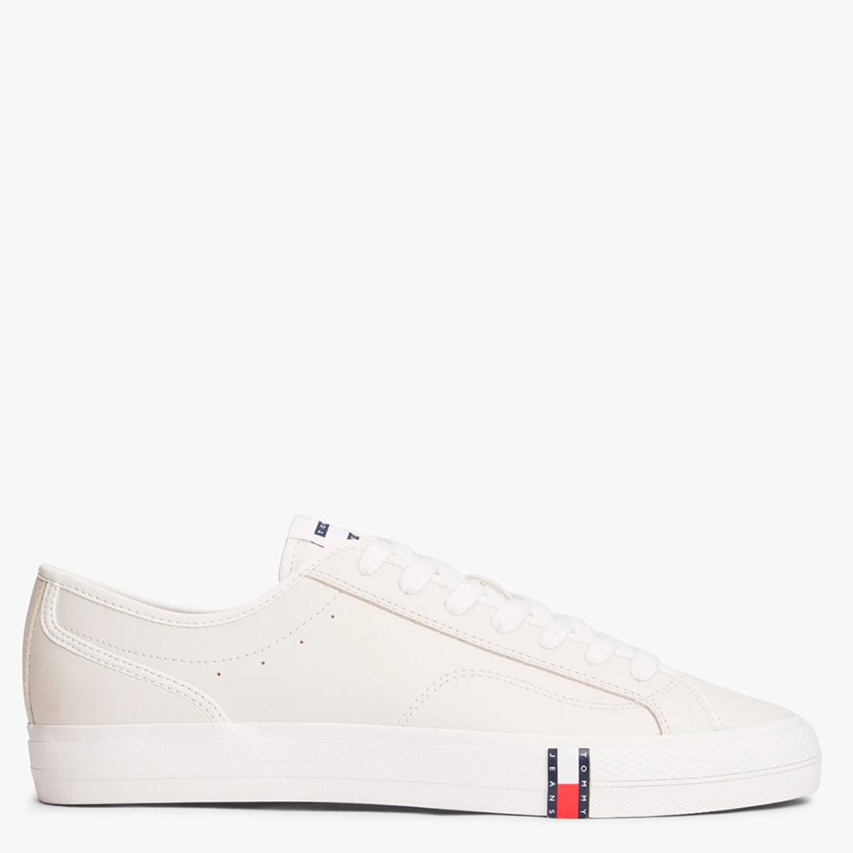 ZAPATILLAS HOMBRE TOMMY HILFIGER CASUALES BLANCO EM0EM01676YBL CUERO - 1