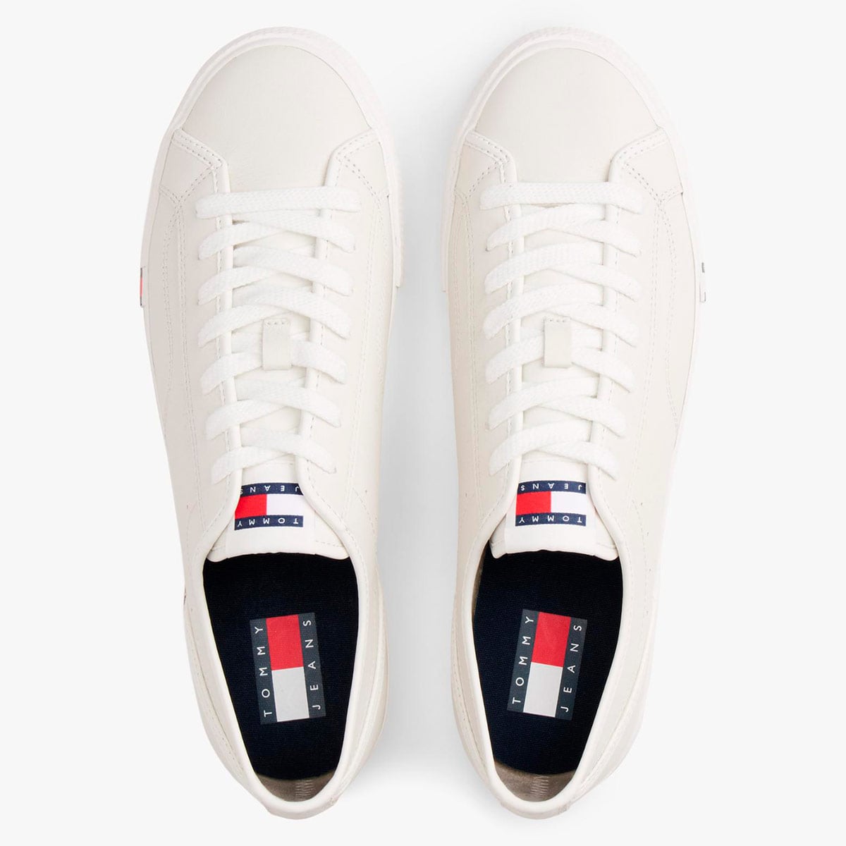 ZAPATILLAS HOMBRE TOMMY HILFIGER CASUALES BLANCO EM0EM01676YBL CUERO - 4