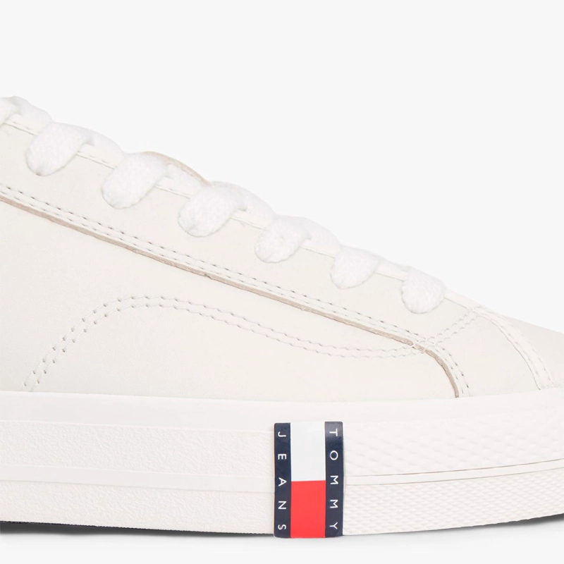 ZAPATILLAS HOMBRE TOMMY HILFIGER CASUALES BLANCO EM0EM01676YBL CUERO - 7