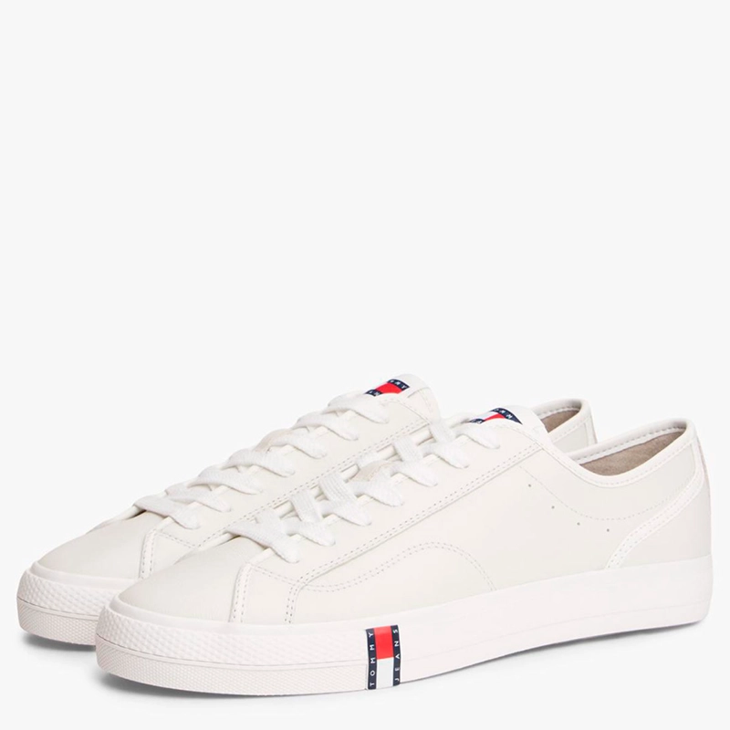 ZAPATILLAS HOMBRE TOMMY HILFIGER CASUALES BLANCO EM0EM01676YBL CUERO - 2