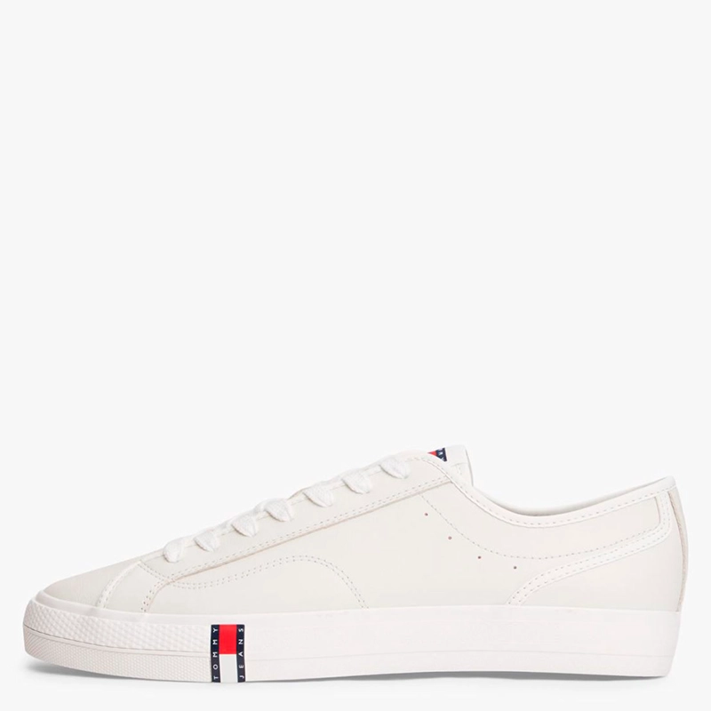 ZAPATILLAS HOMBRE TOMMY HILFIGER CASUALES BLANCO EM0EM01676YBL CUERO - 3