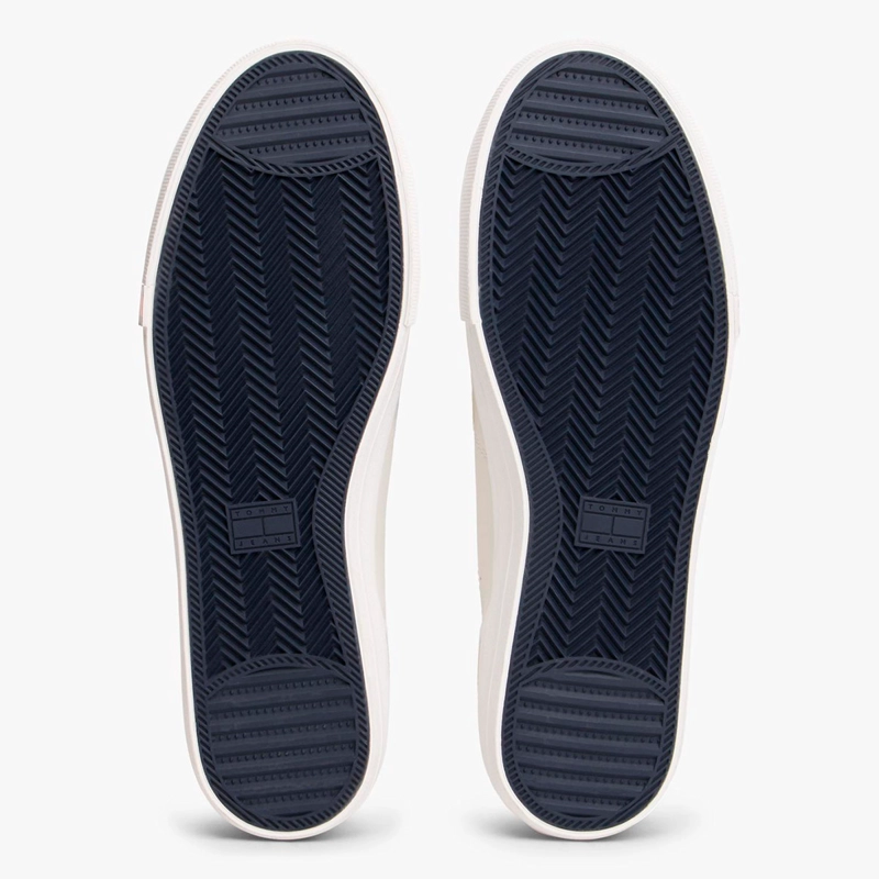 ZAPATILLAS HOMBRE TOMMY HILFIGER CASUALES BLANCO EM0EM01676YBL CUERO - 6