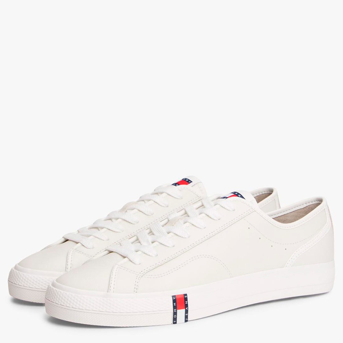 ZAPATILLAS HOMBRE TOMMY HILFIGER CASUALES BLANCO EM0EM01676YBL CUERO - 2