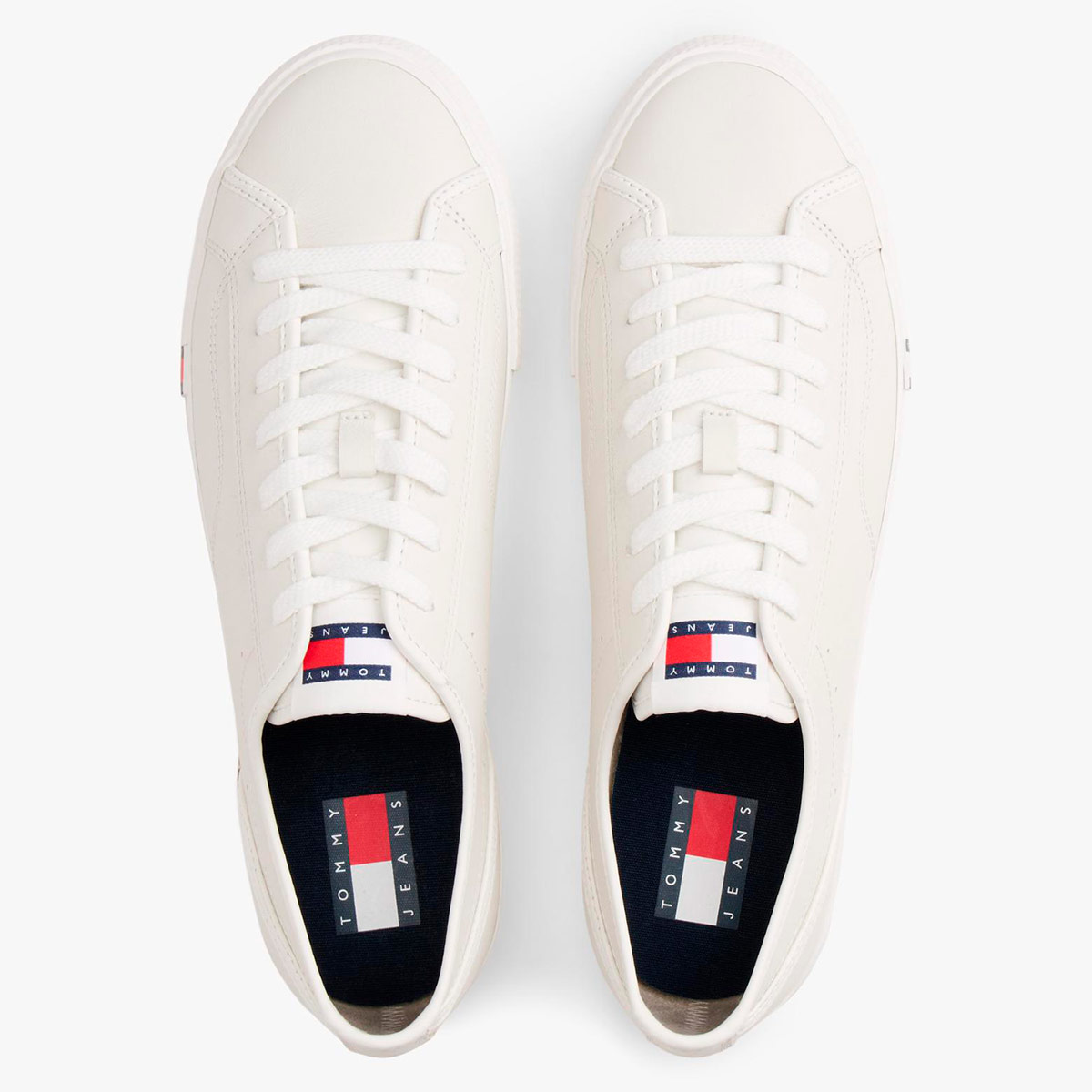 ZAPATILLAS HOMBRE TOMMY HILFIGER CASUALES BLANCO EM0EM01676YBL CUERO - 4