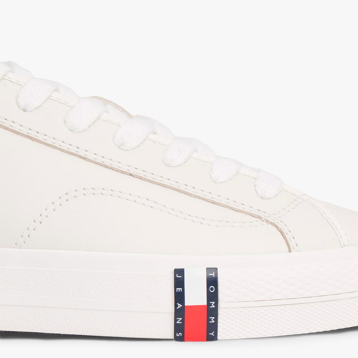 ZAPATILLAS HOMBRE TOMMY HILFIGER CASUALES BLANCO EM0EM01676YBL CUERO - 7