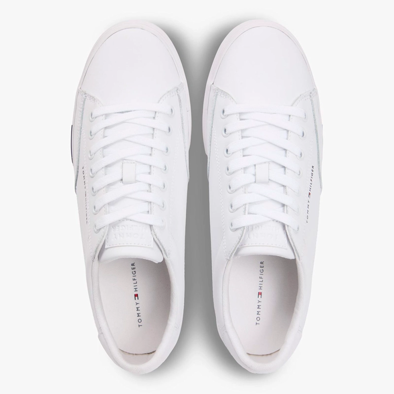ZAPATILLAS HOMBRE TOMMY HILFIGER CASUALES BLANCO FM0FM05814YBS CUERO - 4