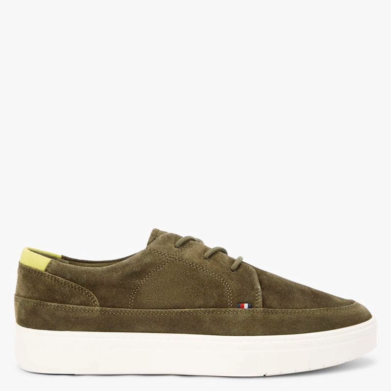 ZAPATILLAS HOMBRE TOMMY HILFIGER CASUALES VERDE FM0FM05788GX9 CUERO - 3