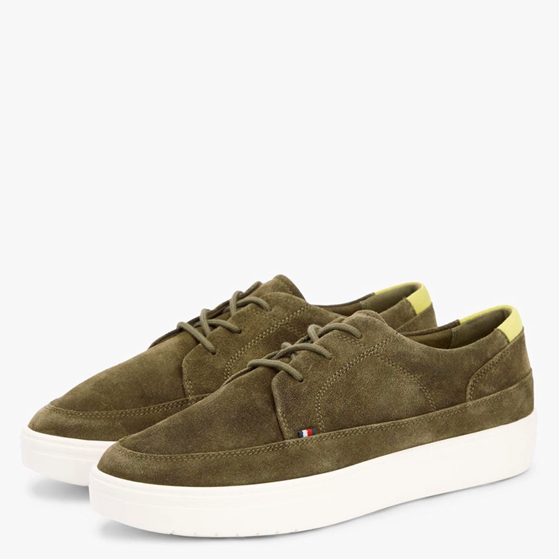 ZAPATILLAS HOMBRE TOMMY HILFIGER CASUALES VERDE FM0FM05788GX9 CUERO - 2