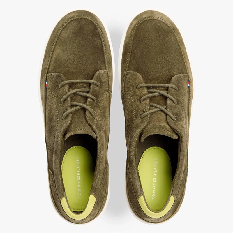 ZAPATILLAS HOMBRE TOMMY HILFIGER CASUALES VERDE FM0FM05788GX9 CUERO - 5