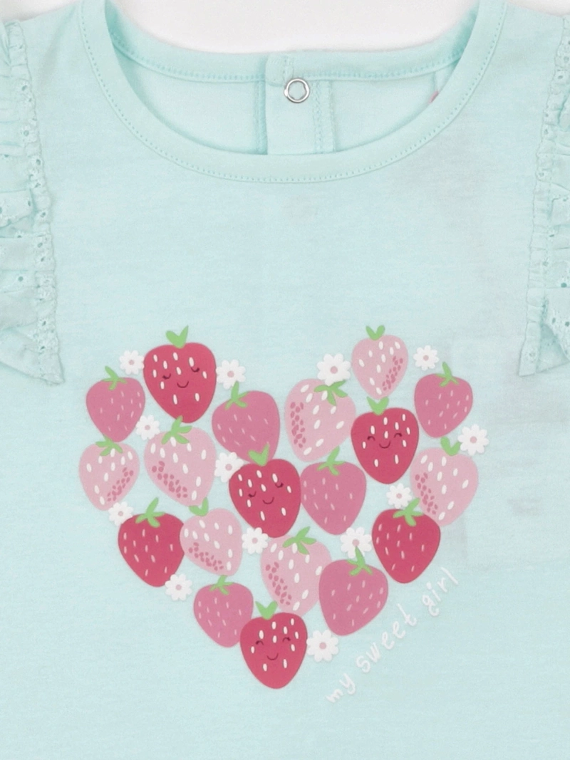 POLERA NIÑA BABY HARVEST ALGODÓN SIN MANGAS BRODERIE ESTAMPADO - 6