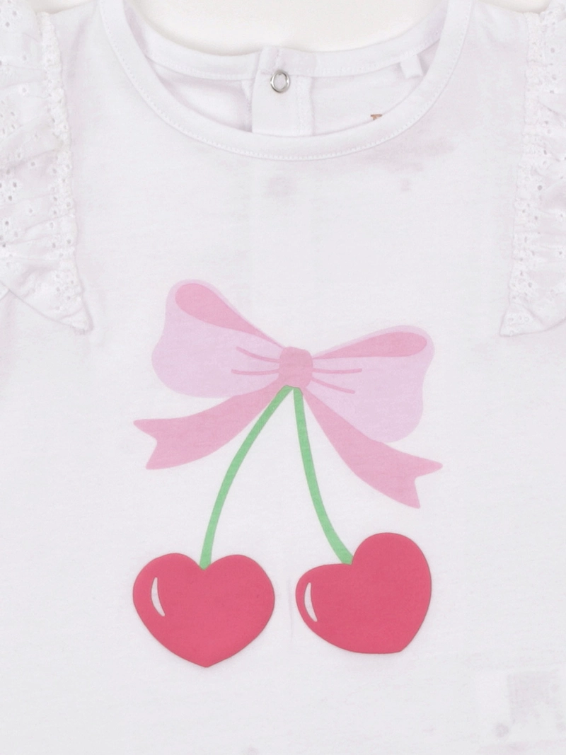 POLERA NIÑA BABY HARVEST ALGODÓN SIN MANGAS BRODERIE ESTAMPADO - 4