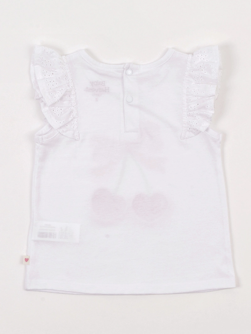 POLERA NIÑA BABY HARVEST ALGODÓN SIN MANGAS BRODERIE ESTAMPADO - 2