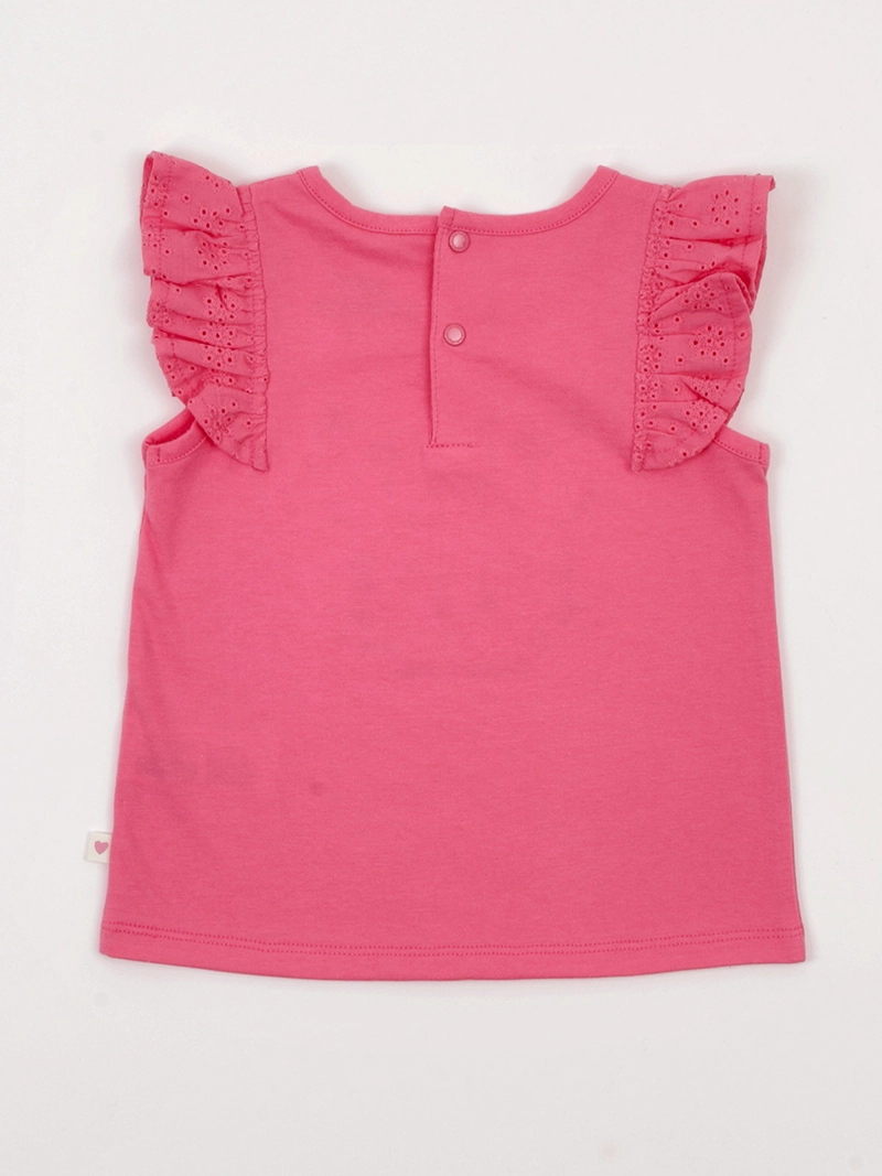 POLERA NIÑA BABY HARVEST ALGODÓN SIN MANGAS BRODERIE ESTAMPADO - 4